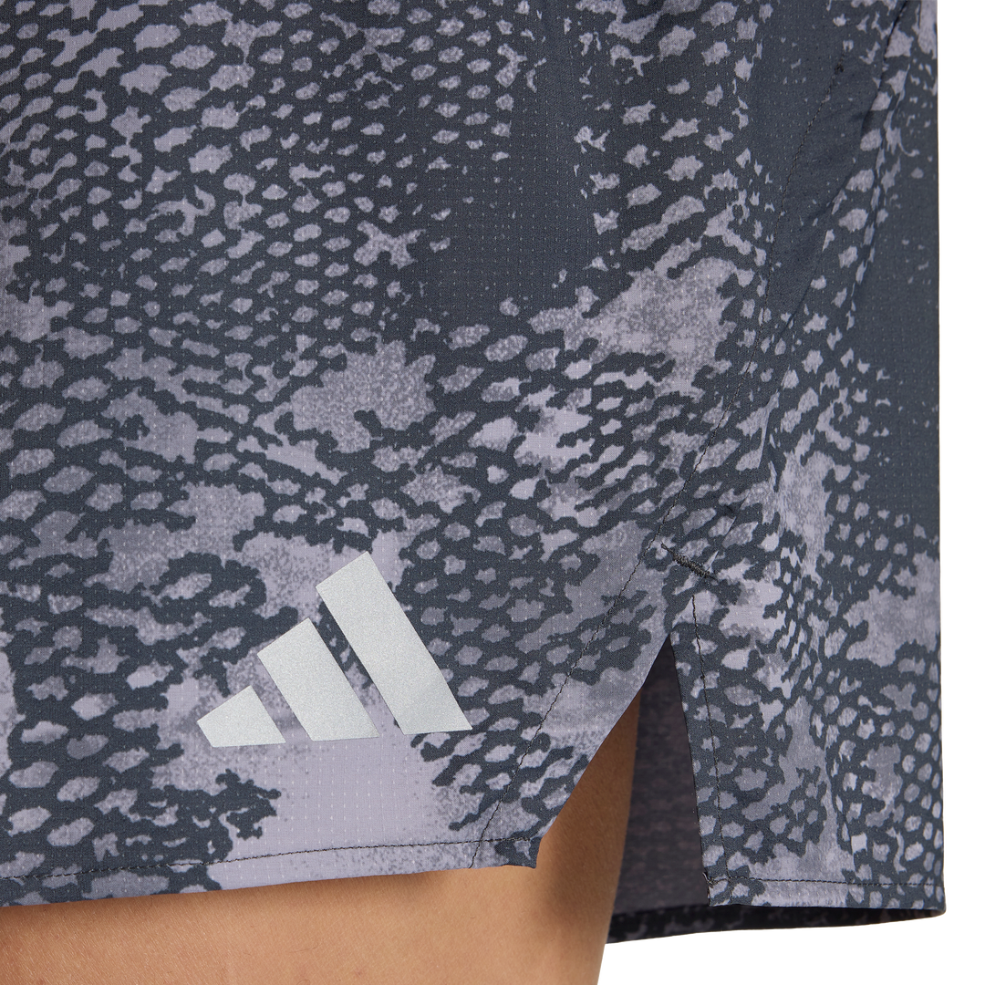 Adidas Mens ADI365 Animal Print Iconic 5" Shorts - Slate/Aurora Onix/Night Grey - AW26
