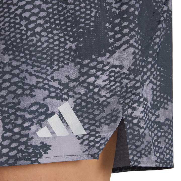 Adidas Mens ADI365 Animal Print Iconic 5" Shorts - Slate/Aurora Onix/Night Grey - AW26