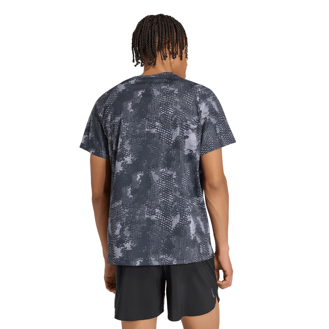 Adidas Mens ADI365 Climacool Animal Print Iconic Tee - Slate/Aurora Onix/Night Grey - AW26