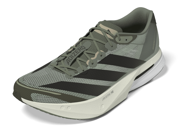 Adidas Mens Adizero Boston 13 - Clay/Shadow Olive/Branch - Neutral - AW26
