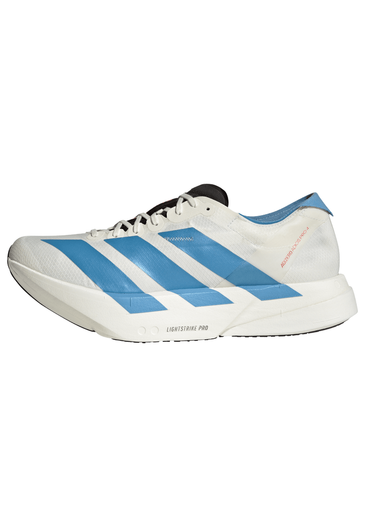 Adidas Mens Adizero Adios Pro 4 - Off White/Light Blue/Bright Red - Neutral - AW26
