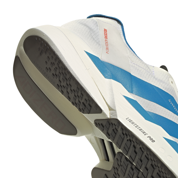 Adidas Mens Adizero Adios Pro 4 - Off White/Light Blue/Bright Red - Neutral - AW26
