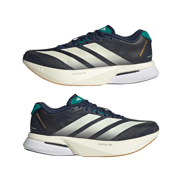 Adidas Mens Adizero Boston 13 - Night Indigo/Wonder White/Equipment Green - Neutral - AW26
