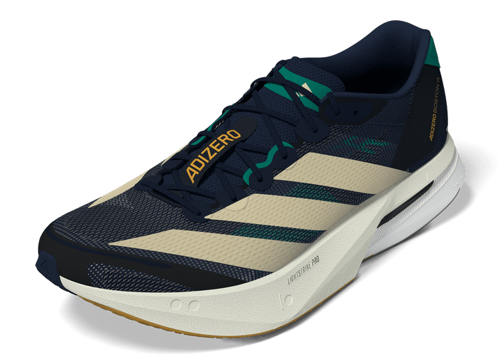 Adidas Mens Adizero Boston 13 - Night Indigo/Wonder White/Equipment Green - Neutral - AW26