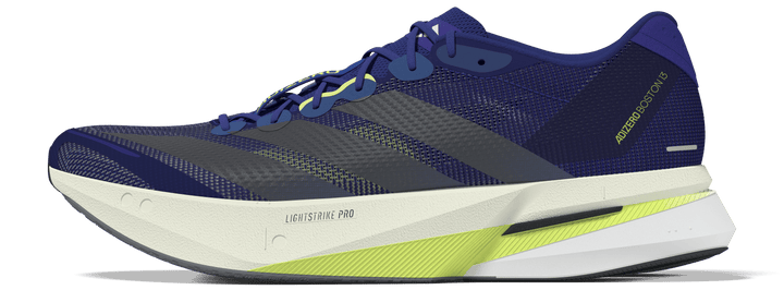 Adidas Mens Adizero Boston 13 - Dual Indigo/Iron Metallic/Frozen Lemon - Neutral - AW26