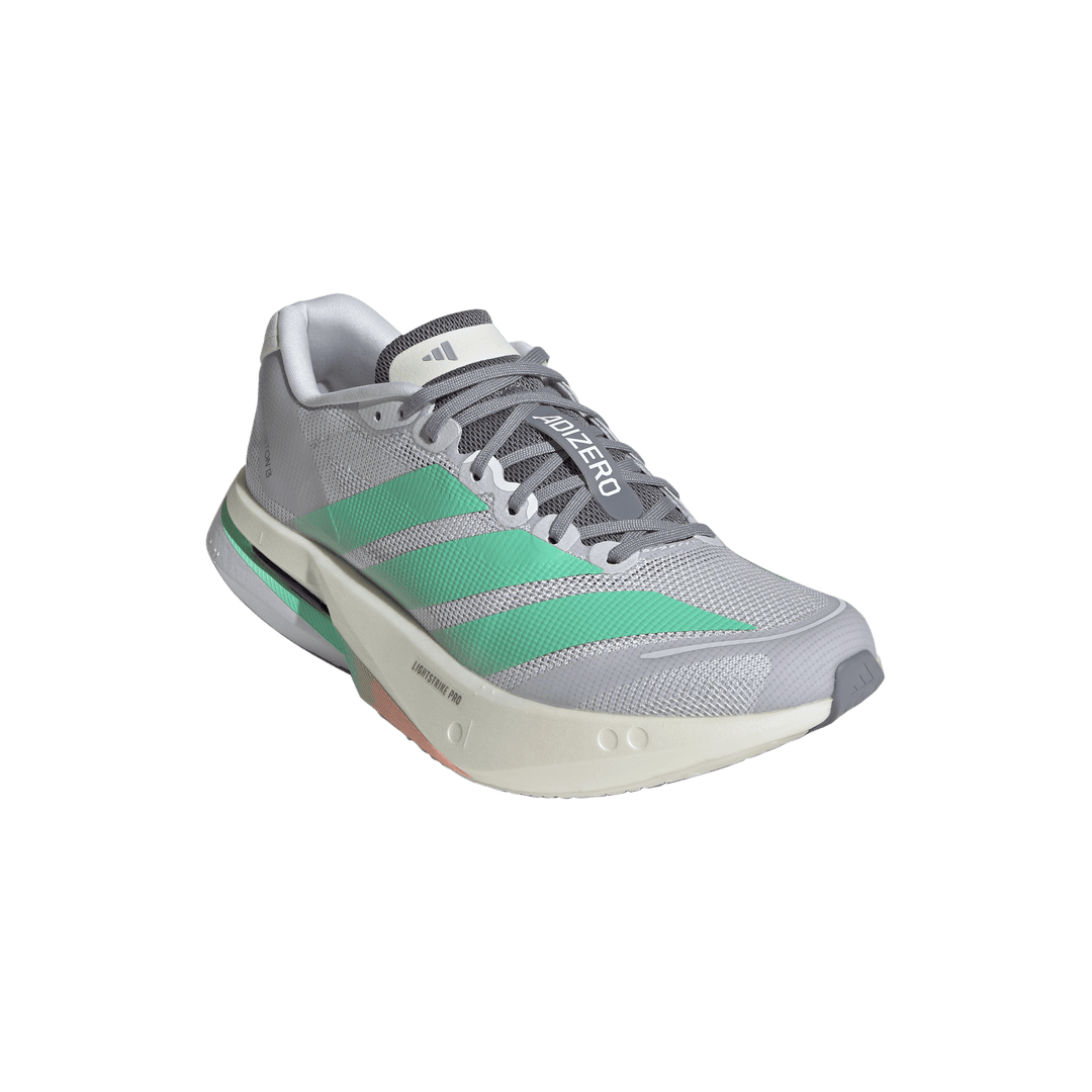 Adidas Womens Adizero Boston 13 - Dash Grey/Pulse Mint/Haze Coral - Neutral - AW26