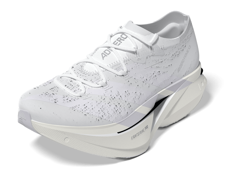 Adidas Mens Adizero Prime X3 Strung - Footwear White/Dash Grey/Grey Three - Neutral - AW26