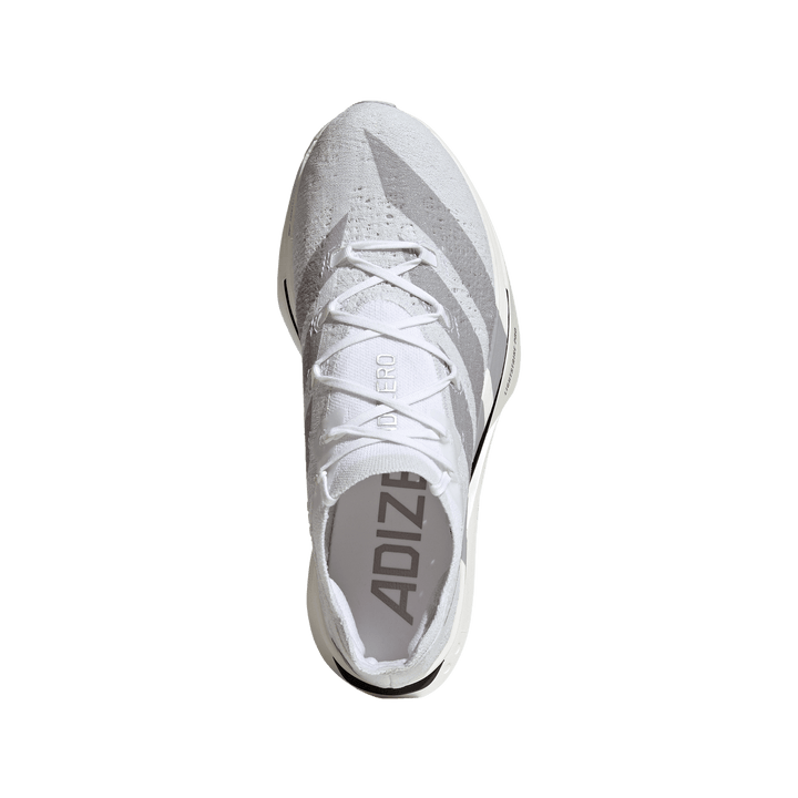 Adidas Mens Adizero Prime X3 Strung - Footwear White/Dash Grey/Grey Three - Neutral - AW26