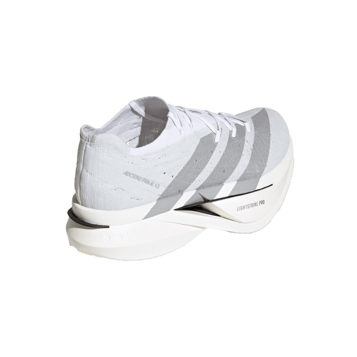 Adidas Mens Adizero Prime X3 Strung - Footwear White/Dash Grey/Grey Three - Neutral - AW26