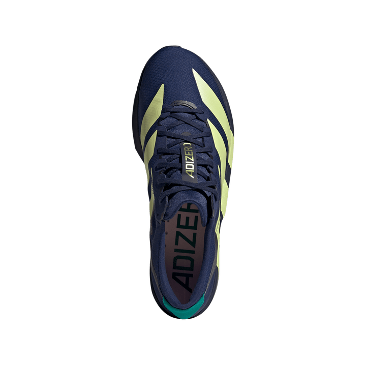 Adidas Mens Adizero Adios 9 - Dark Blue/Yellow Tint/Clear Pink - Neutral - AW26