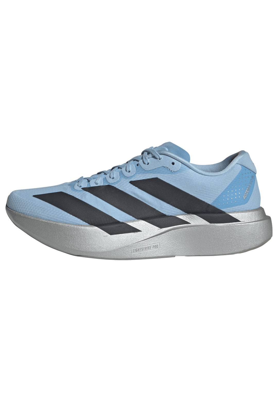 Adidas Mens Adizero Evo SL Woven - Clear Sky/Carbon/Silver Metallic - Neutral - AW26