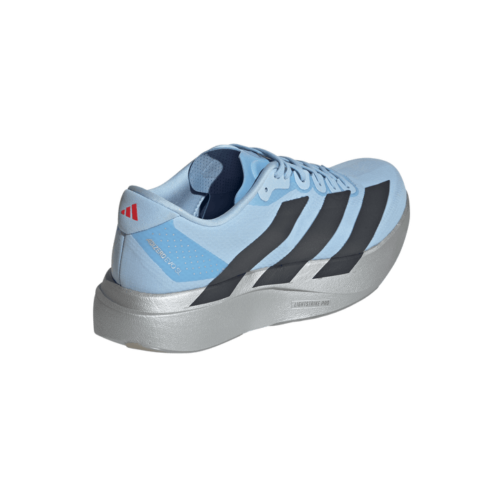 Adidas Mens Adizero Evo SL Woven - Clear Sky/Carbon/Silver Metallic - Neutral - AW26