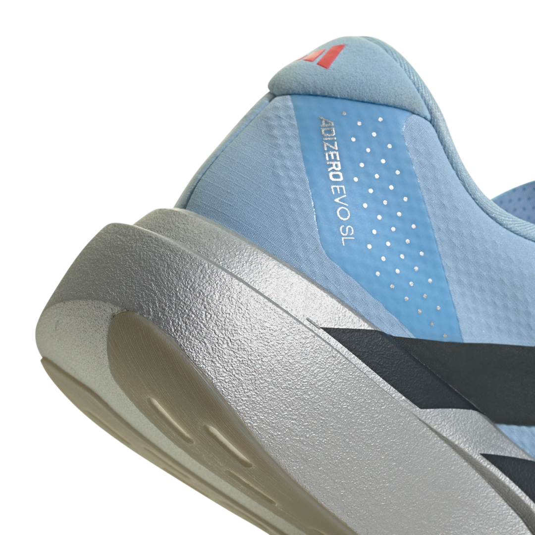 Adidas Mens Adizero Evo SL Woven - Clear Sky/Carbon/Silver Metallic - Neutral - AW26