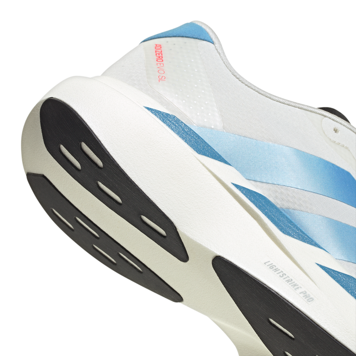 Adidas Mens Adizero Evo SL Woven - Off White/Light Blue/Bright Red - Neutral - AW26