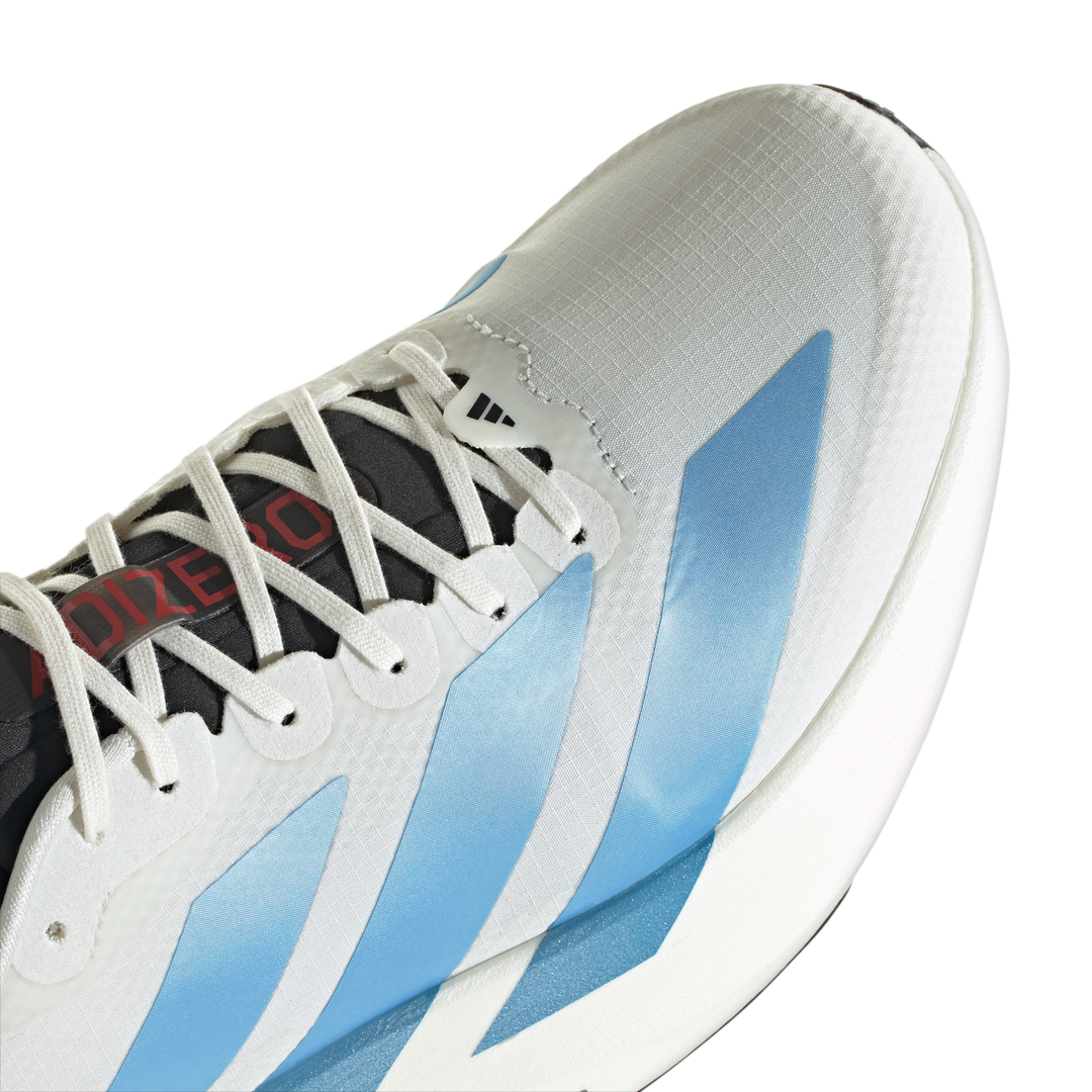 Adidas Mens Adizero Evo SL Woven - Off White/Light Blue/Bright Red - Neutral - AW26