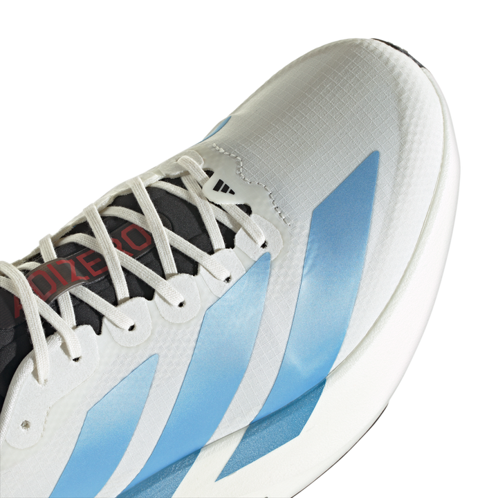 Adidas Mens Adizero Evo SL Woven - Off White/Light Blue/Bright Red - Neutral - AW26