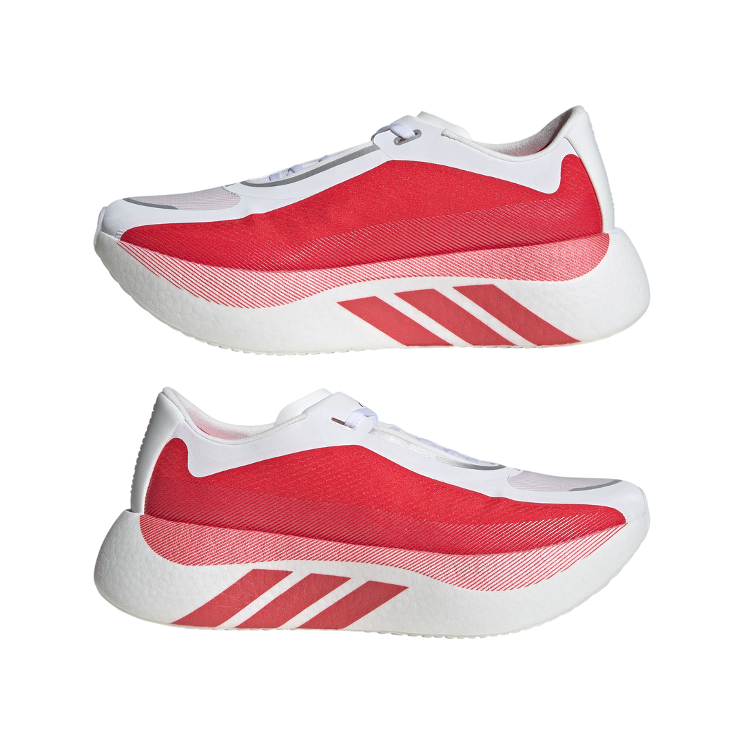 Adidas Mens Hyperboost Edge - Footwear White/Pure Ruby/Silver Metallic - Neutral - AW26