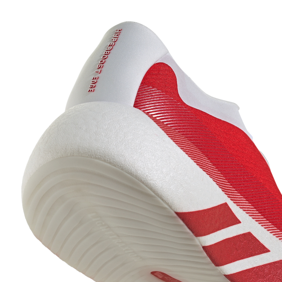 Adidas Mens Hyperboost Edge - Footwear White/Pure Ruby/Silver Metallic - Neutral - AW26