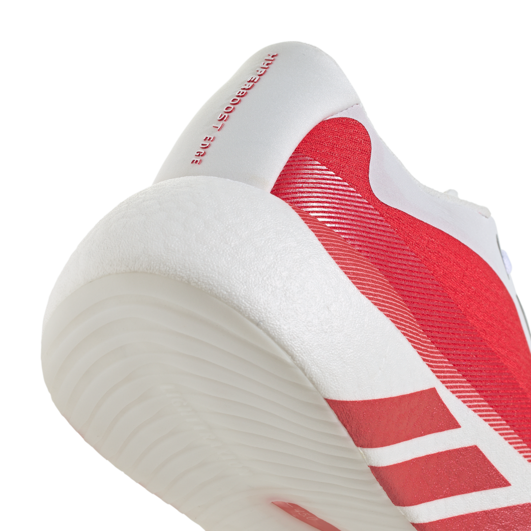 Adidas Womens Hyperboost Edge - Footwear White/Pure Ruby/Silver Metallic  - Neutral - AW26