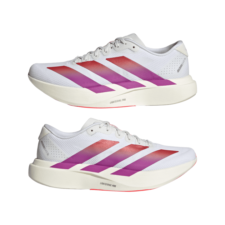 Adidas Mens Adizero Evo SL Woven - Footwear White/Lucid Red/Crystal White - Neutral - AW26