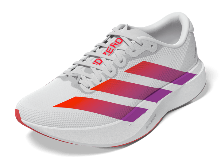 Adidas Mens Adizero Evo SL Woven - Footwear White/Lucid Red/Crystal White - Neutral - AW26