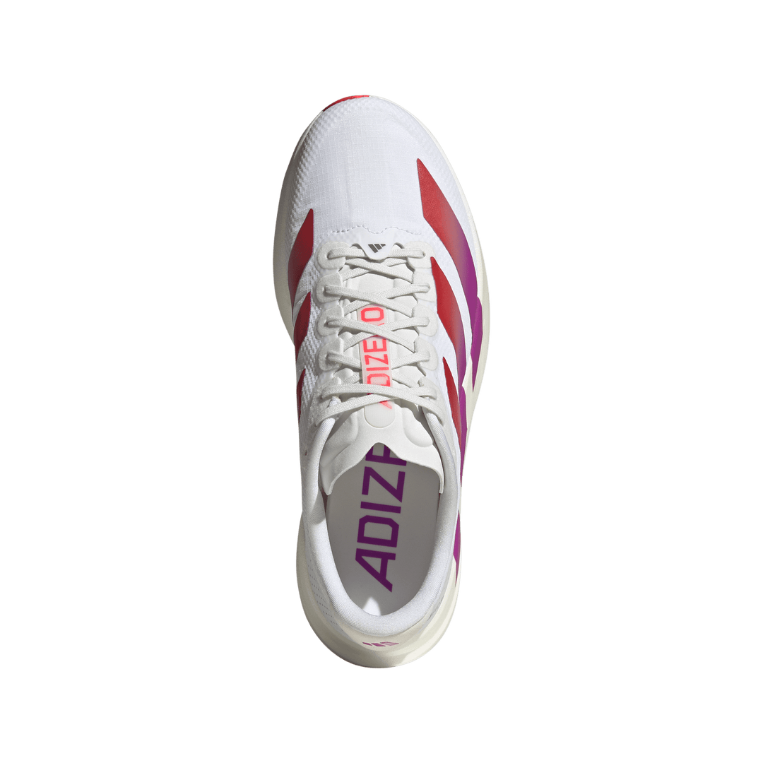 Adidas Mens Adizero Evo SL Woven - Footwear White/Lucid Red/Crystal White - Neutral - AW26