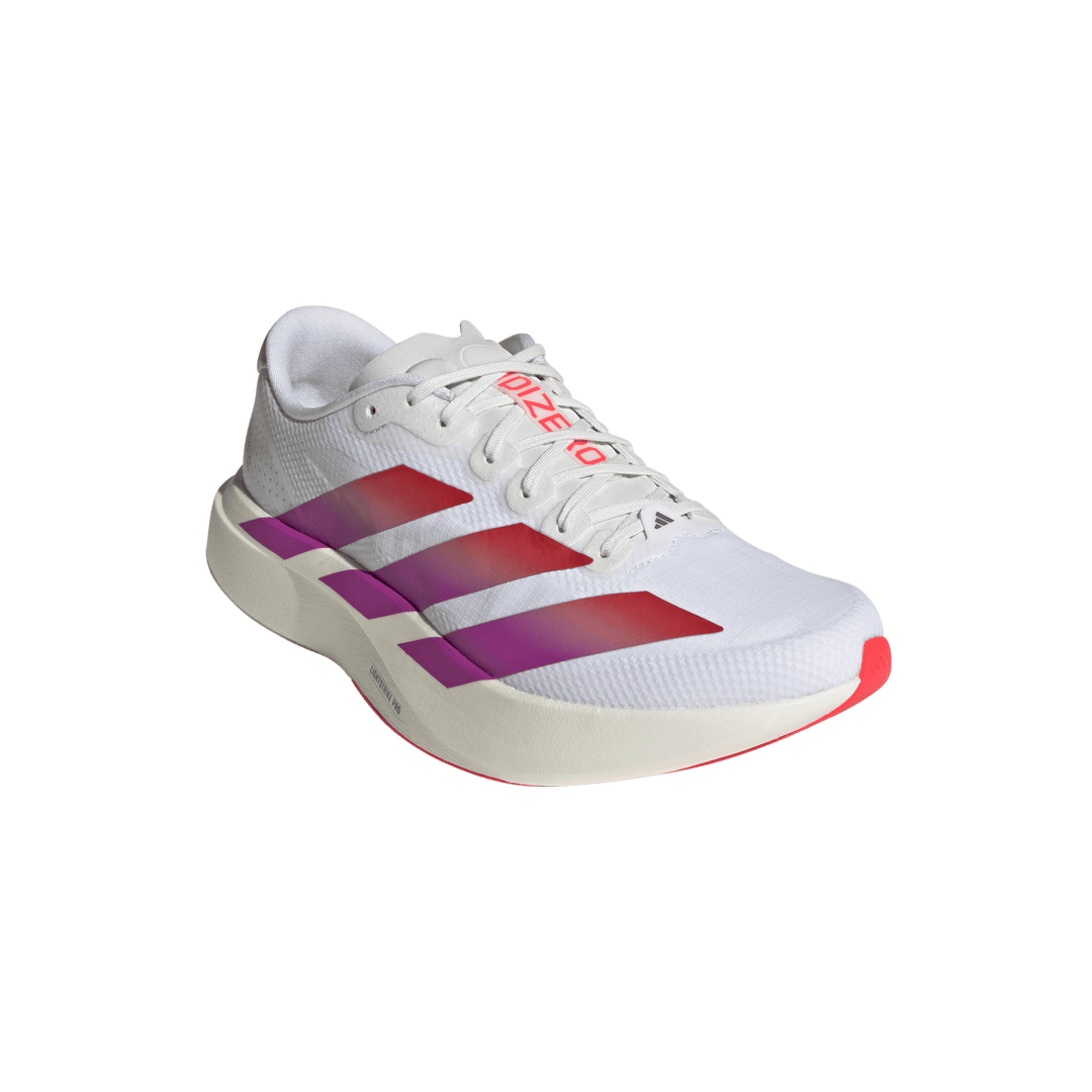 Adidas Mens Adizero Evo SL Woven - Footwear White/Lucid Red/Crystal White - Neutral - AW26