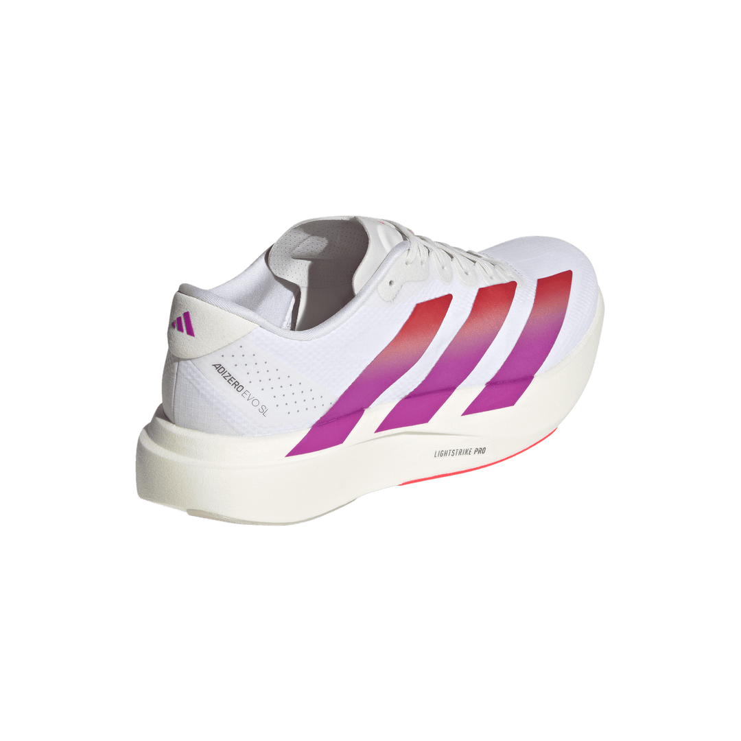 Adidas Mens Adizero Evo SL Woven - Footwear White/Lucid Red/Crystal White - Neutral - AW26