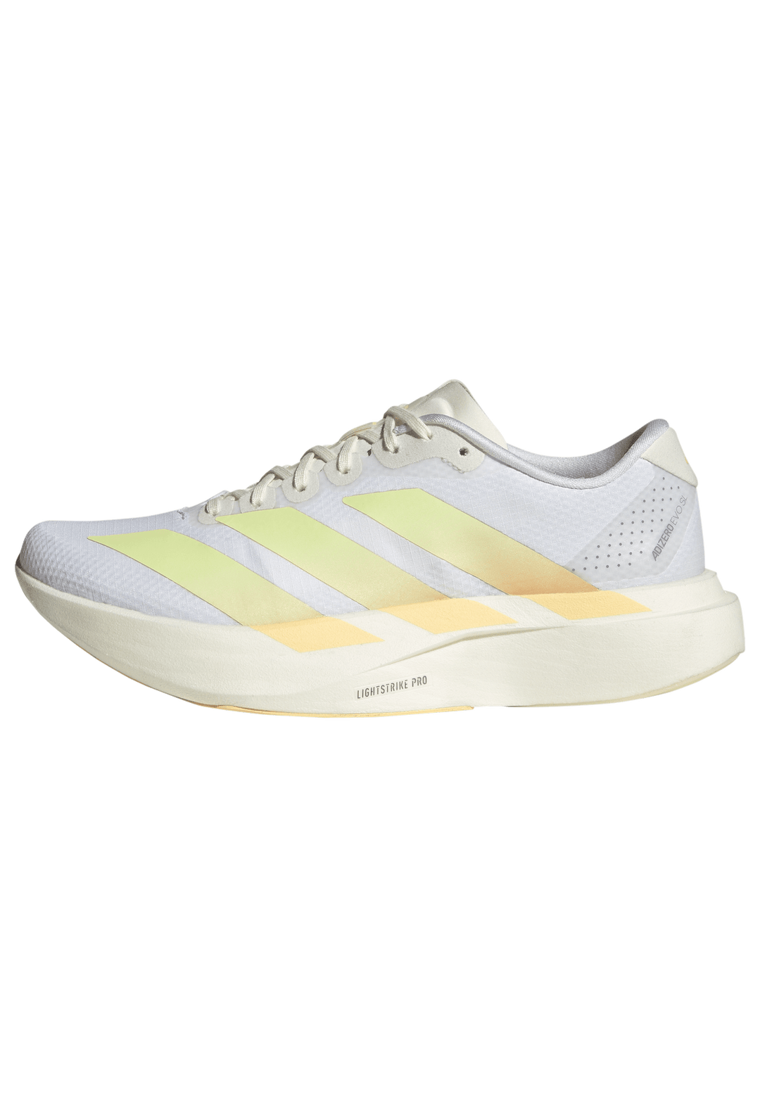 Adidas Womens Adizero Evo SL Woven - Footwear White/Ice Tangerine/Off White - Neutral - AW26