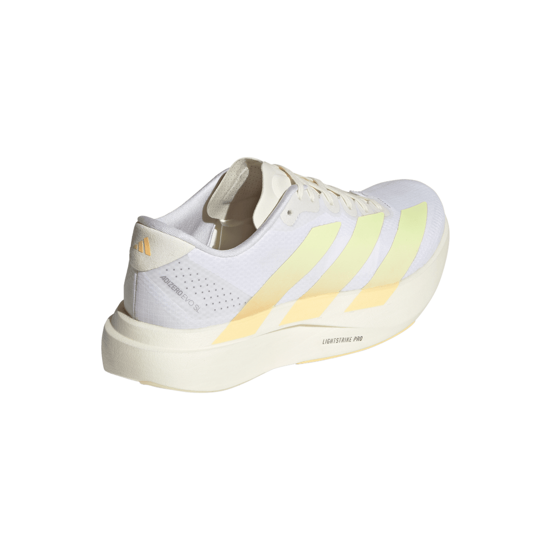 Adidas Womens Adizero Evo SL Woven - Footwear White/Ice Tangerine/Off White - Neutral - AW26