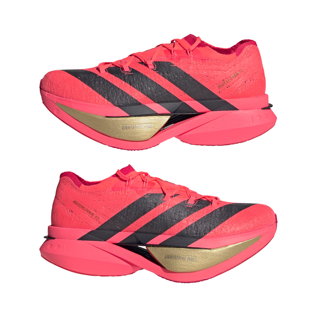 Adidas Mens Adizero Prime X3 Strung - Solar Turbo/Grey Six/Lucid Red - Neutral - AW26