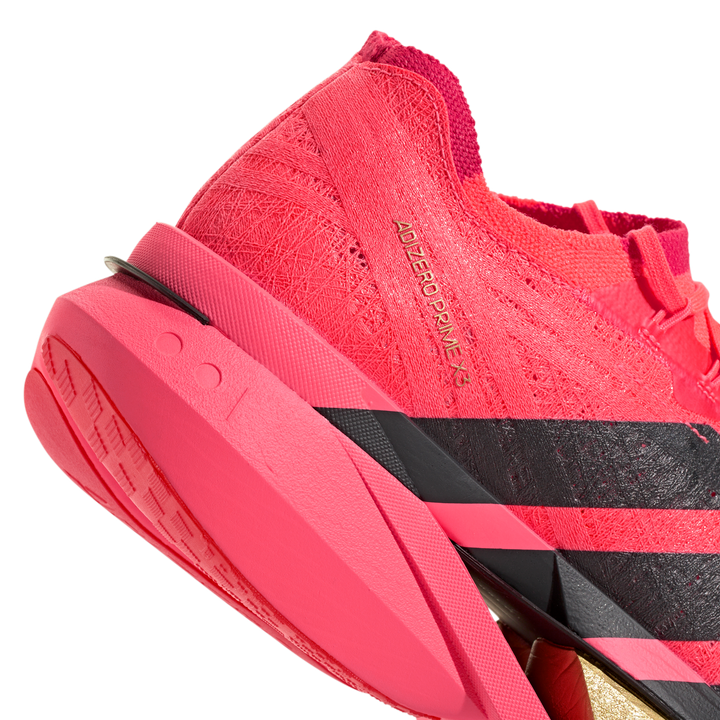 Adidas Mens Adizero Prime X3 Strung - Solar Turbo/Grey Six/Lucid Red - Neutral - AW26