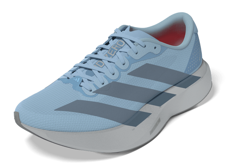 Adidas Womens Adizero Evo SL Woven - Clear Sky/Grey Two/Silver Metallic - Neutral - AW26
