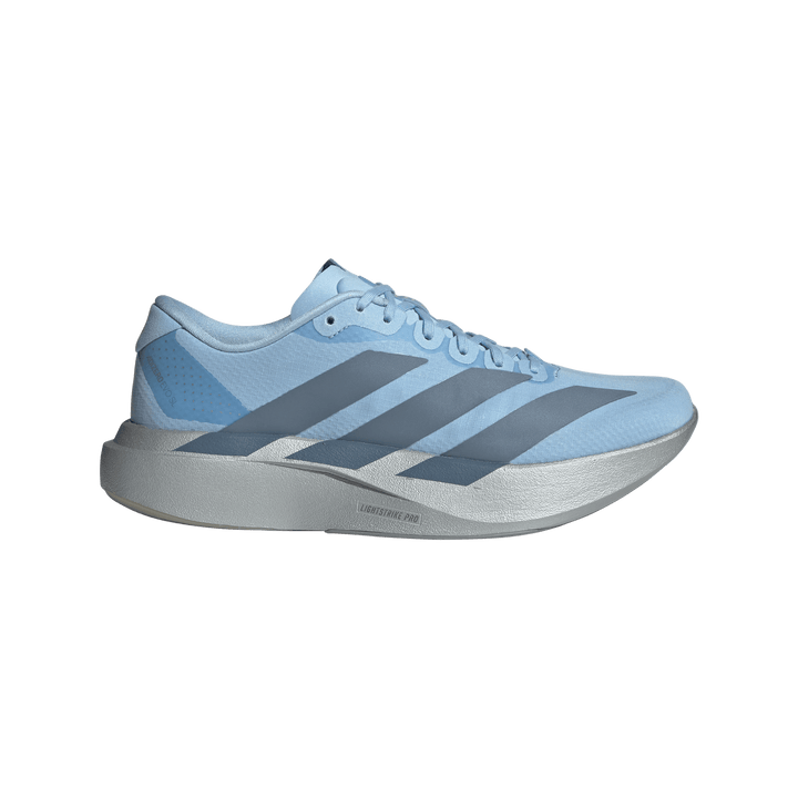 Adidas Womens Adizero Evo SL Woven - Clear Sky/Grey Two/Silver Metallic - Neutral - AW26