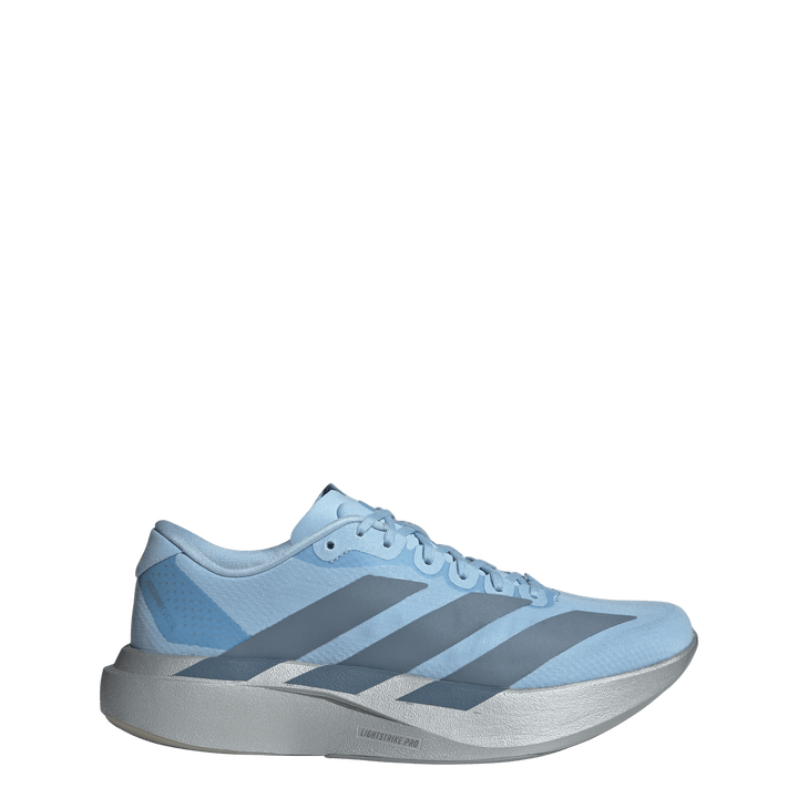 Adidas Womens Adizero Evo SL Woven - Clear Sky/Grey Two/Silver Metallic - Neutral - AW26