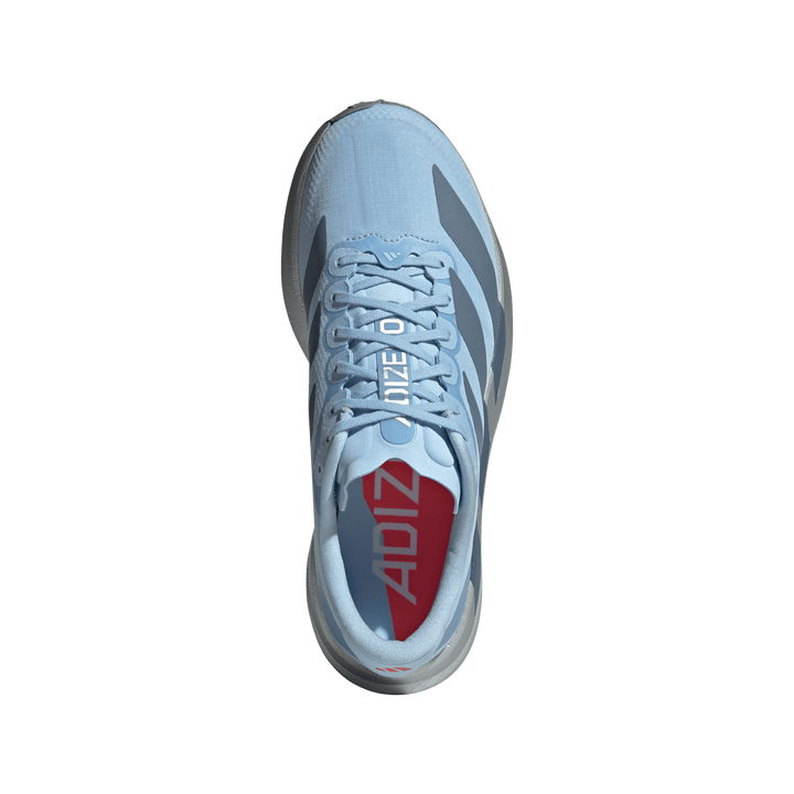 Adidas Womens Adizero Evo SL Woven - Clear Sky/Grey Two/Silver Metallic - Neutral - AW26