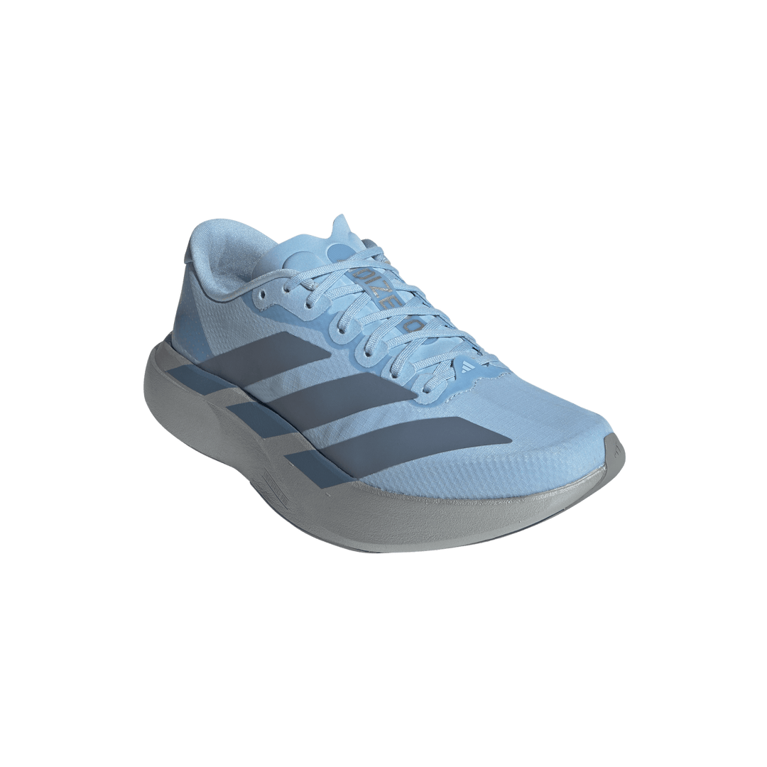 Adidas Womens Adizero Evo SL Woven - Clear Sky/Grey Two/Silver Metallic - Neutral - AW26