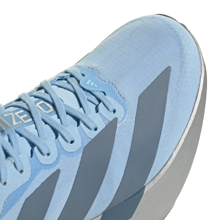 Adidas Womens Adizero Evo SL Woven - Clear Sky/Grey Two/Silver Metallic - Neutral - AW26