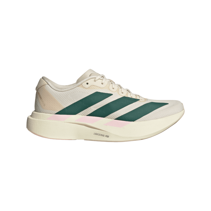 Adidas Womens Adizero Evo SL Woven - Wonder White/Collegiate Green/Clear Pink - Neutral - AW26