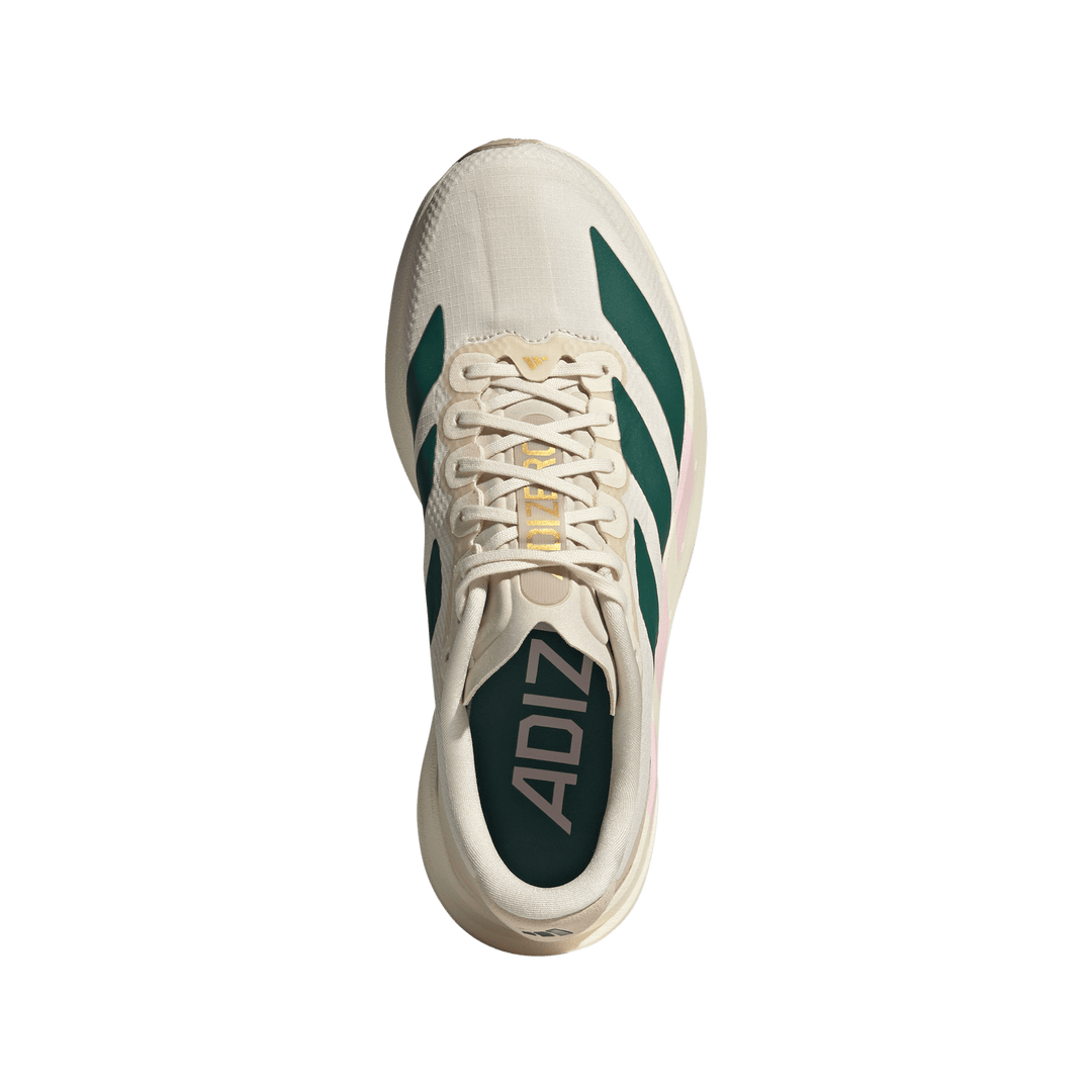 Adidas Womens Adizero Evo SL Woven - Wonder White/Collegiate Green/Clear Pink - Neutral - AW26