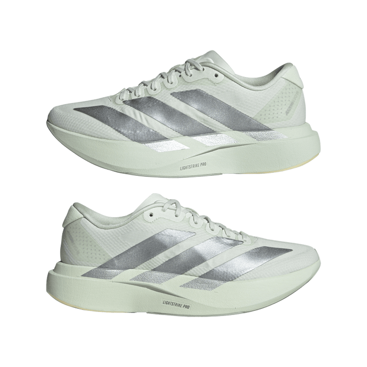 Adidas Womens Adizero Evo SL Woven - Crystal Jade/Tech Grey Metallic/Wonder Silver - Neutral - AW26