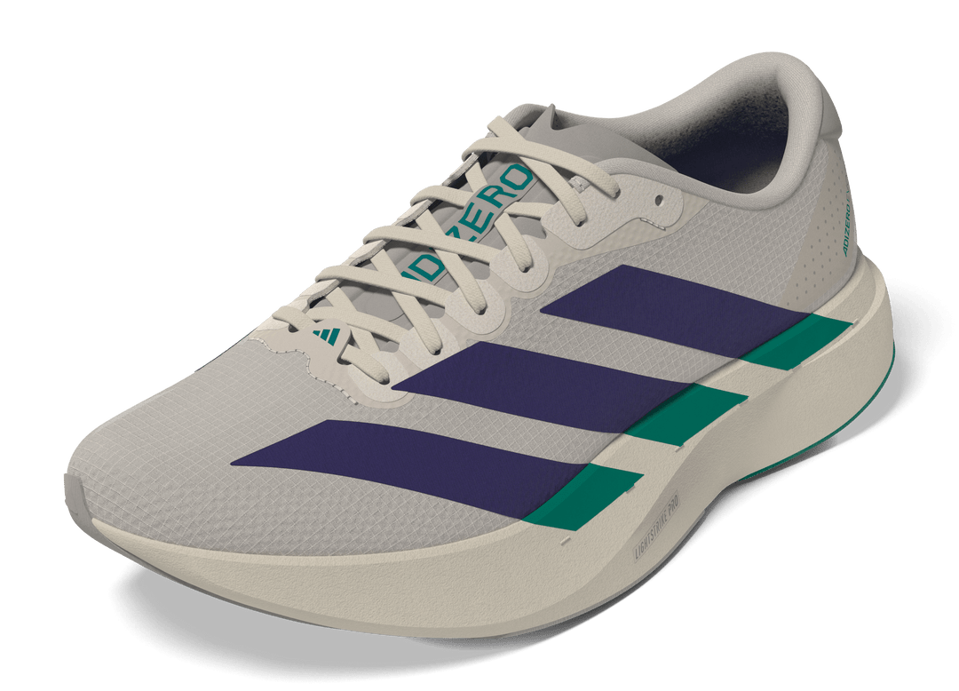 Adidas Mens Adizero Evo SL Woven - Wonder White/Collegiate Purple/Equipment Green - Neutral - AW26