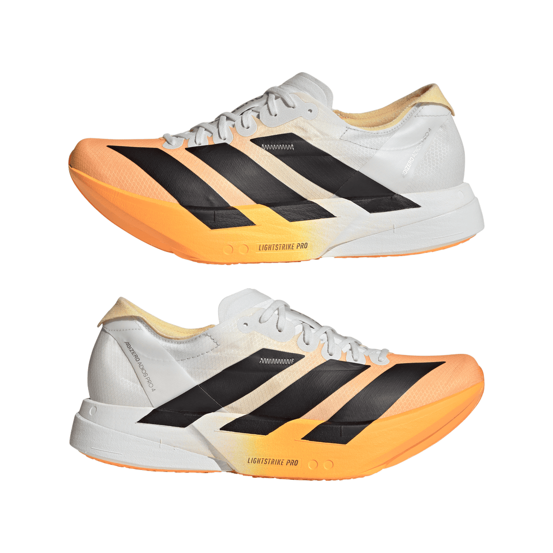 Adidas Mens Adizero Adios Pro 4 - Lucid Tangerine/Core Black/Crystal White - Neutral - AW26
