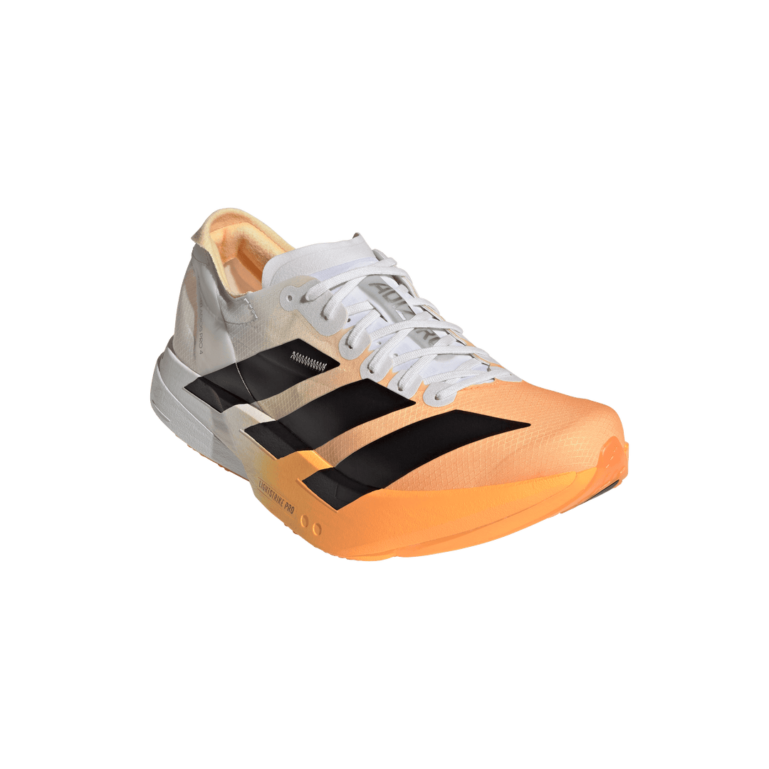 Adidas Mens Adizero Adios Pro 4 - Lucid Tangerine/Core Black/Crystal White - Neutral - AW26
