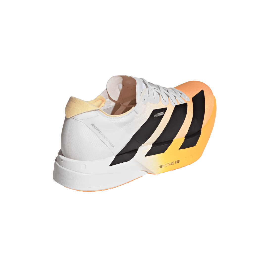 Adidas Mens Adizero Adios Pro 4 - Lucid Tangerine/Core Black/Crystal White - Neutral - AW26