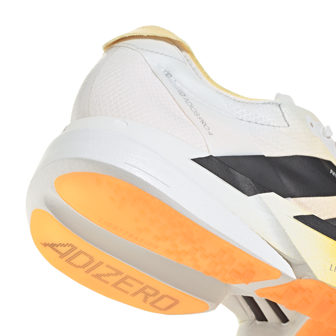 Adidas Mens Adizero Adios Pro 4 - Lucid Tangerine/Core Black/Crystal White - Neutral - AW26
