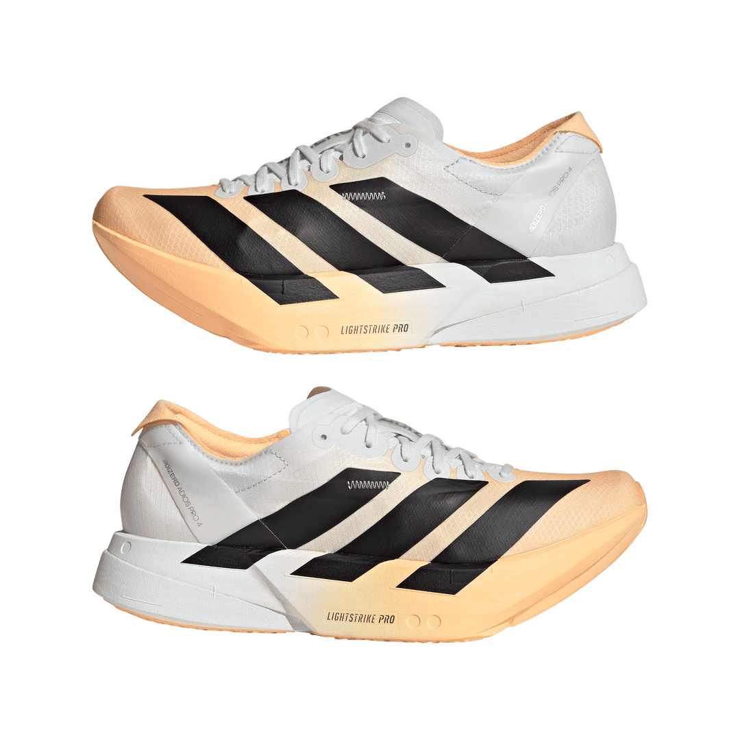 Adidas Womens Adizero Adios Pro 4 - Acid Orange/Core Black/Crystal White - Neutral - AW26