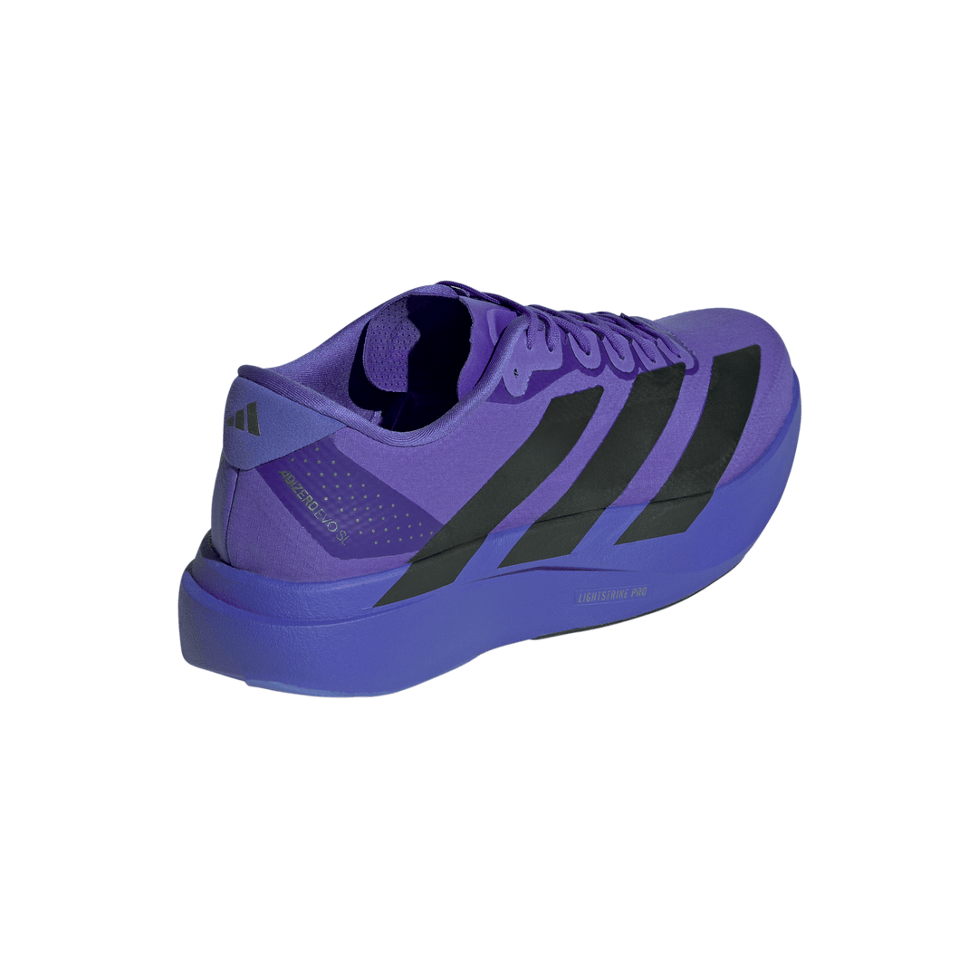 Adidas Mens Adizero Evo SL Woven - Solar Purple/Core Black/Iron Metallic - Neutral - AW26