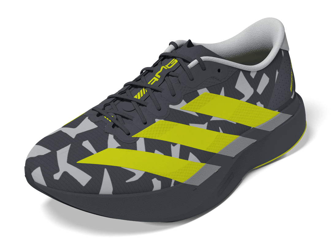Adidas Mens Adizero Evo SL AMG - Aurora Onyx/Acid Yellow/Grey Three - Neutral - SS26