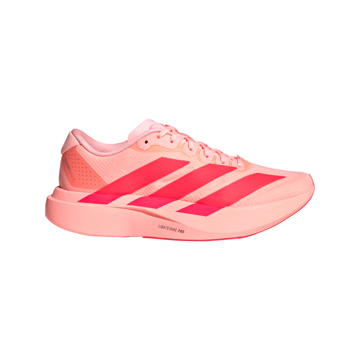 Adidas Womens Adizero Evo SL Woven - Frozen Turbo/Lucid Red/Silver Metallic - Neutral - AW26